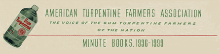 American Turpentine Farmers Association Minutes